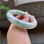 细糯种飘花平安镯（55.6mm）（yc199555）
