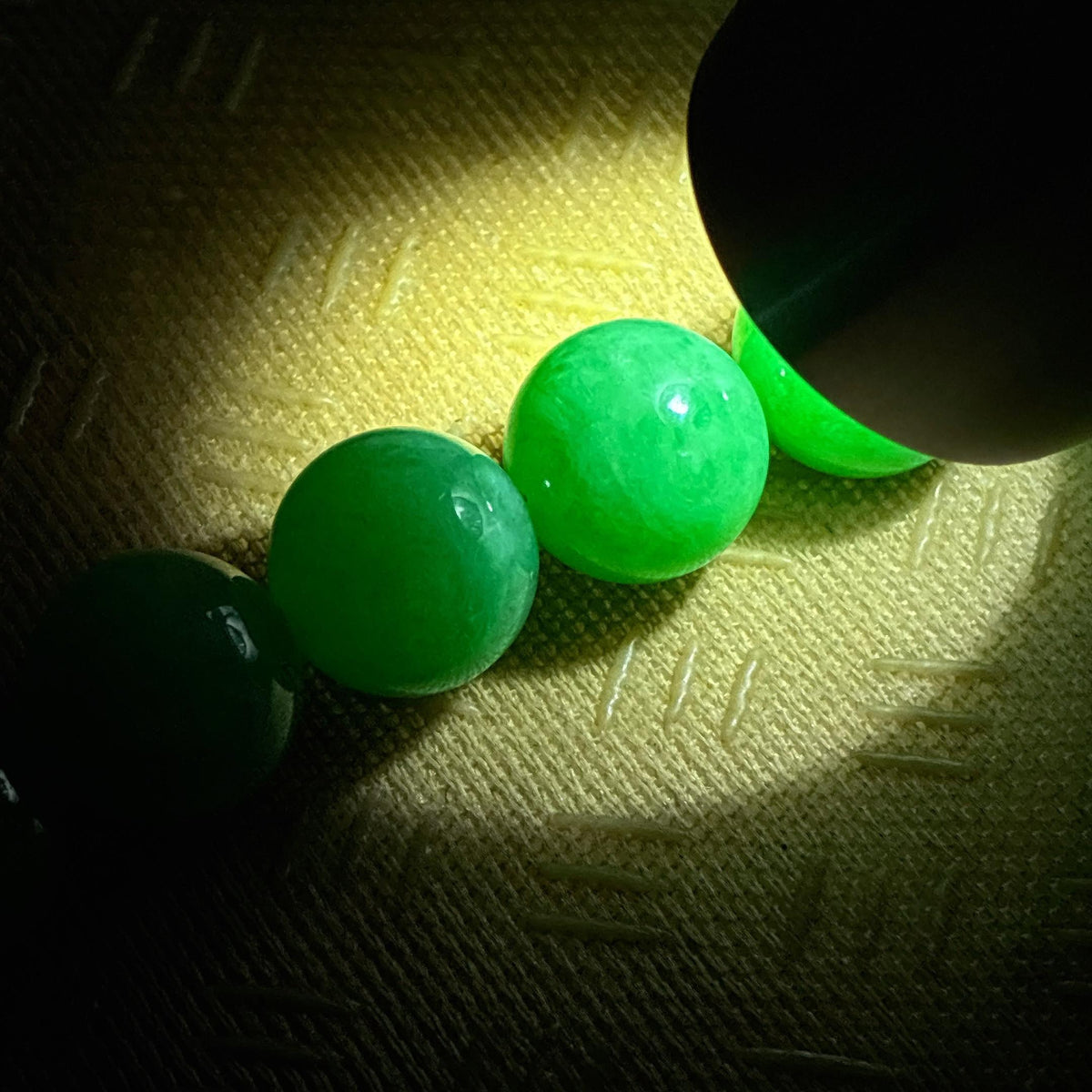 糯冰满绿珠串项链（yc751282）