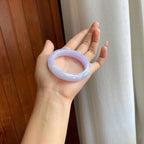 糯冰紫罗兰翡翠平安镯（50.5mm）（yc310950）