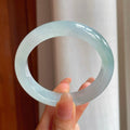 冰种晴底翡翠平安镯（56.6mm)（yc360252）