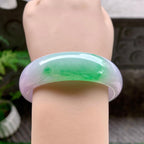 糯冰种春彩宽版轮胎手镯（58.6mm）（yc253000）