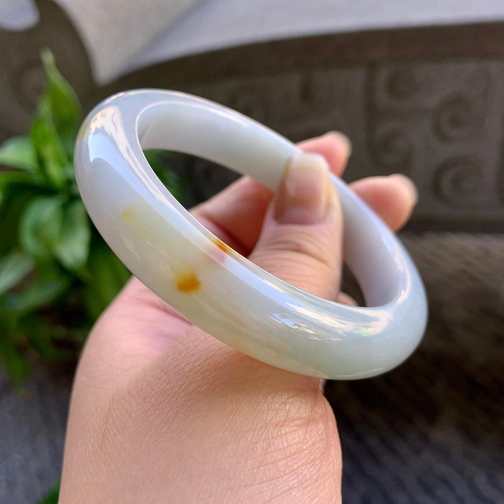 细糯种洒金平安镯（57.4mm）（yc308754）