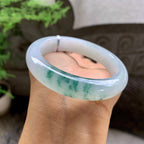 细糯种飘花平安镯（54.2mm）（yc203693）