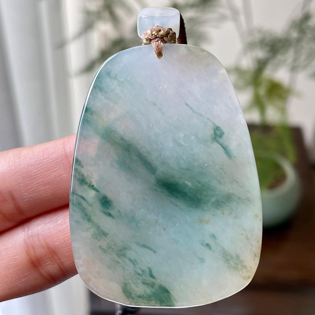 糯冰种黄加绿财神挂件    天然缅甸A货翡翠（yc333353）