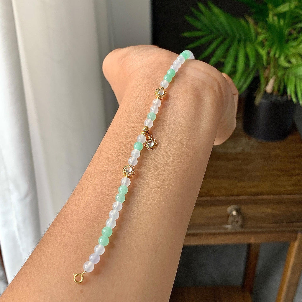 糯冰种多彩手链（yc230959）