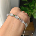 18k金冰种无色貔貅手链（yc233834）