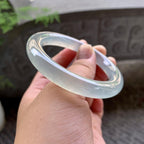 冰种淡晴底圆条手镯（53mm）