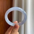 冰种紫罗兰翡翠平安镯（54.5mm）（yc312898）