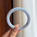 糯冰紫罗兰翡翠圆条手镯（54.4mm)（yc424337）