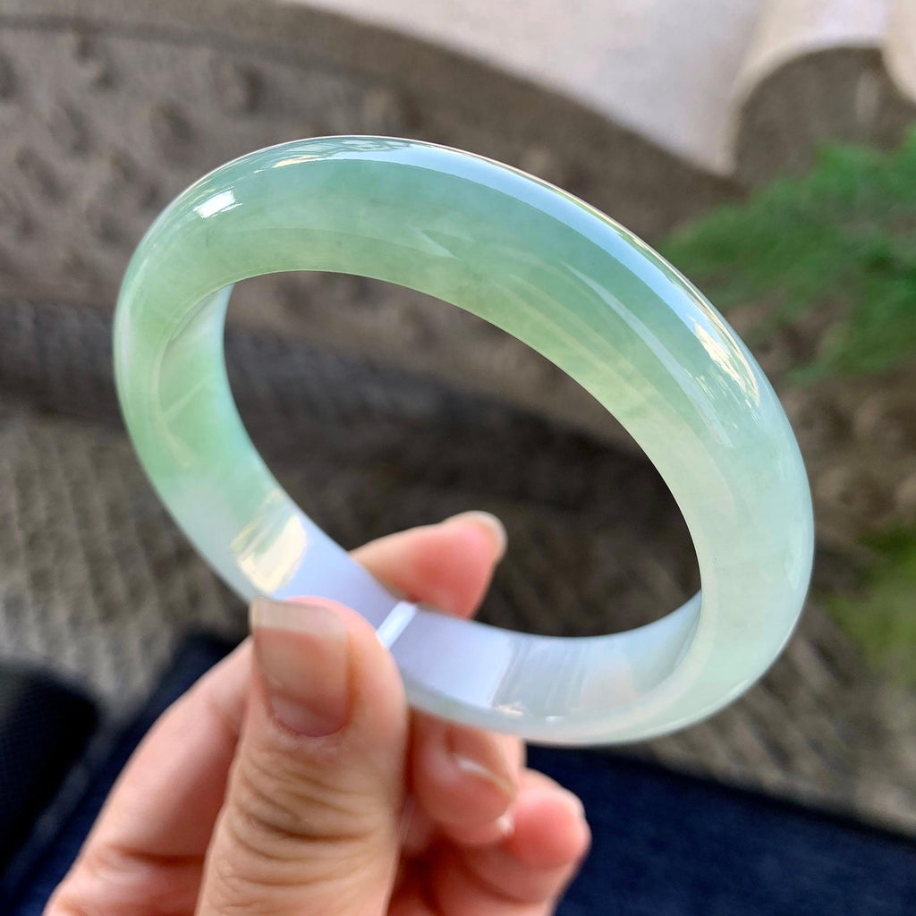 糯冰种晴水平安镯（56.8mm）（yc305694）