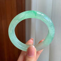 冰种晴底翡翠平安镯（54.4mm)（yc342184）