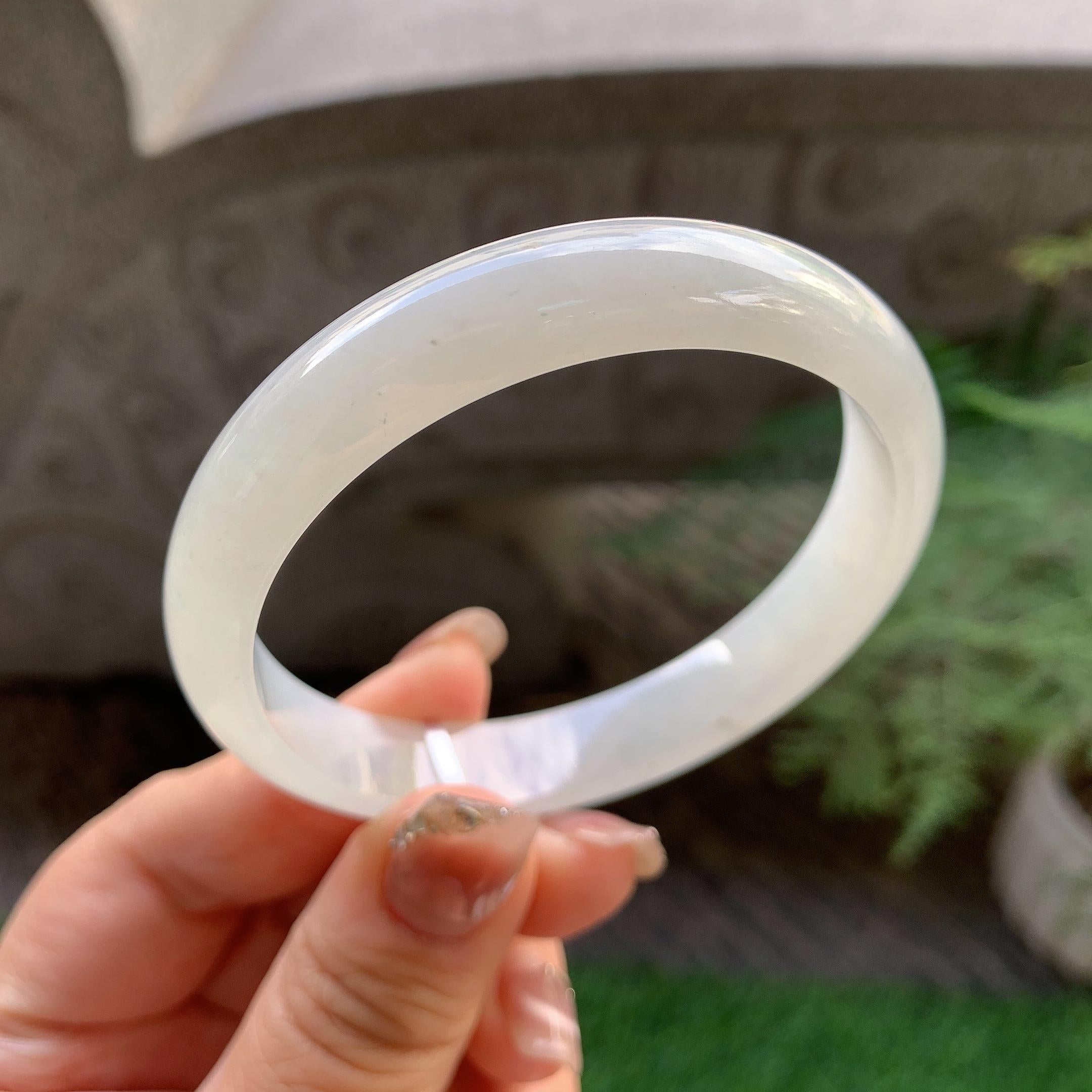 细糯种无色平安镯（56.6mm）（yc293327）