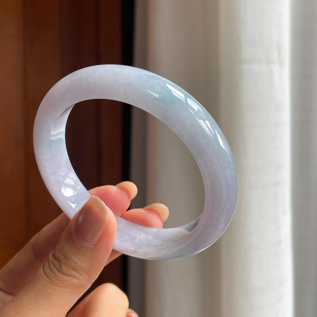 糯冰紫罗兰翡翠平安镯（57.5mm）（yc411290）