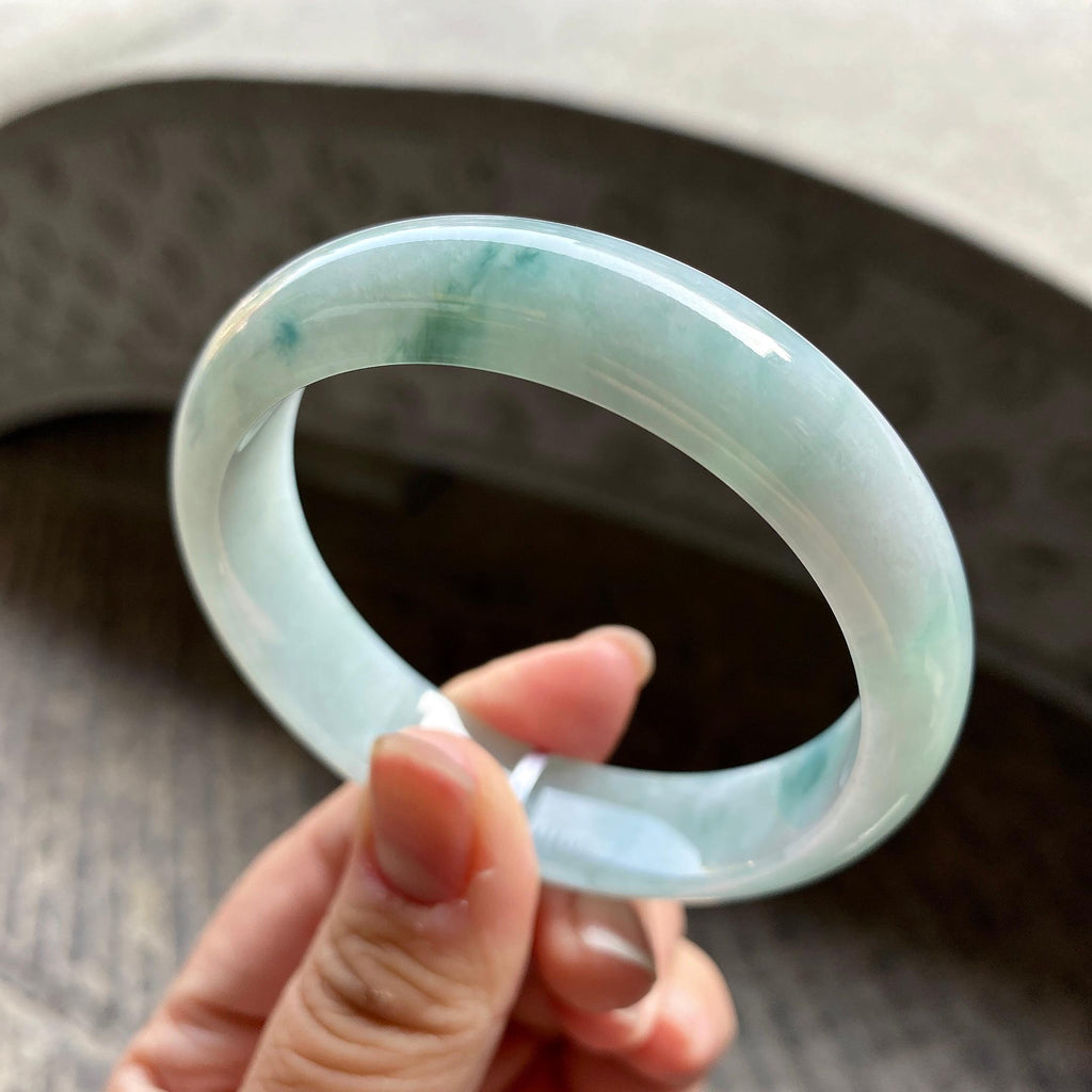 细糯种飘花宽版小轮胎手镯（57mm）（yc311876）