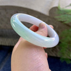 细糯种带底色飘花平安镯（56.3mm）（yc249439）