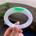 细糯种飘绿平安镯（57.6mm）（yc264528）