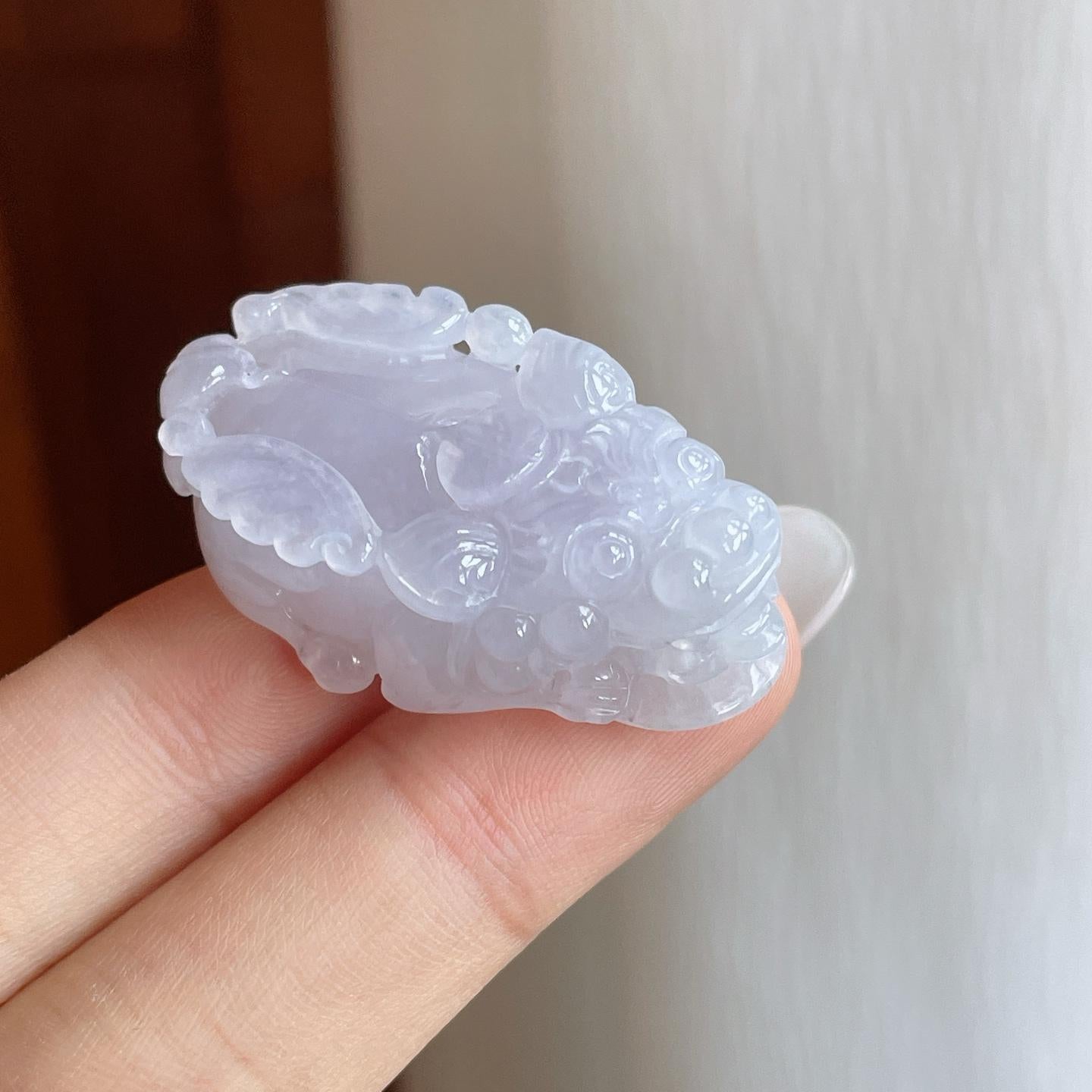 糯冰淡春底翡翠貔貅（yc269029）