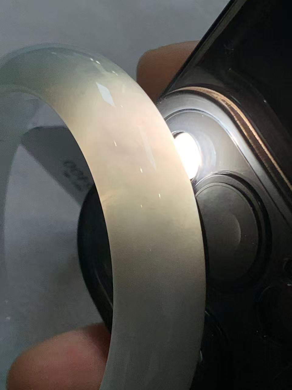 细糯种带底色平安镯（53mm）（yc305684）