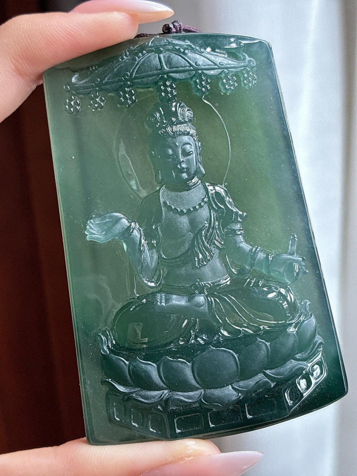 冰种湖水绿观音挂件（yc750090）