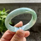 小圈口 糯种油青贵妃手镯51.5圈口 天然缅甸A货翡翠（yc313322）