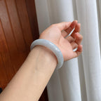 糯冰翡翠平安镯（59mm）（yc216039）