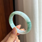 糯种飘花翡翠贵妃镯 55圈（yc435328）