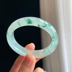 冰种飘花翡翠贵妃镯（54mm）（yc329500）