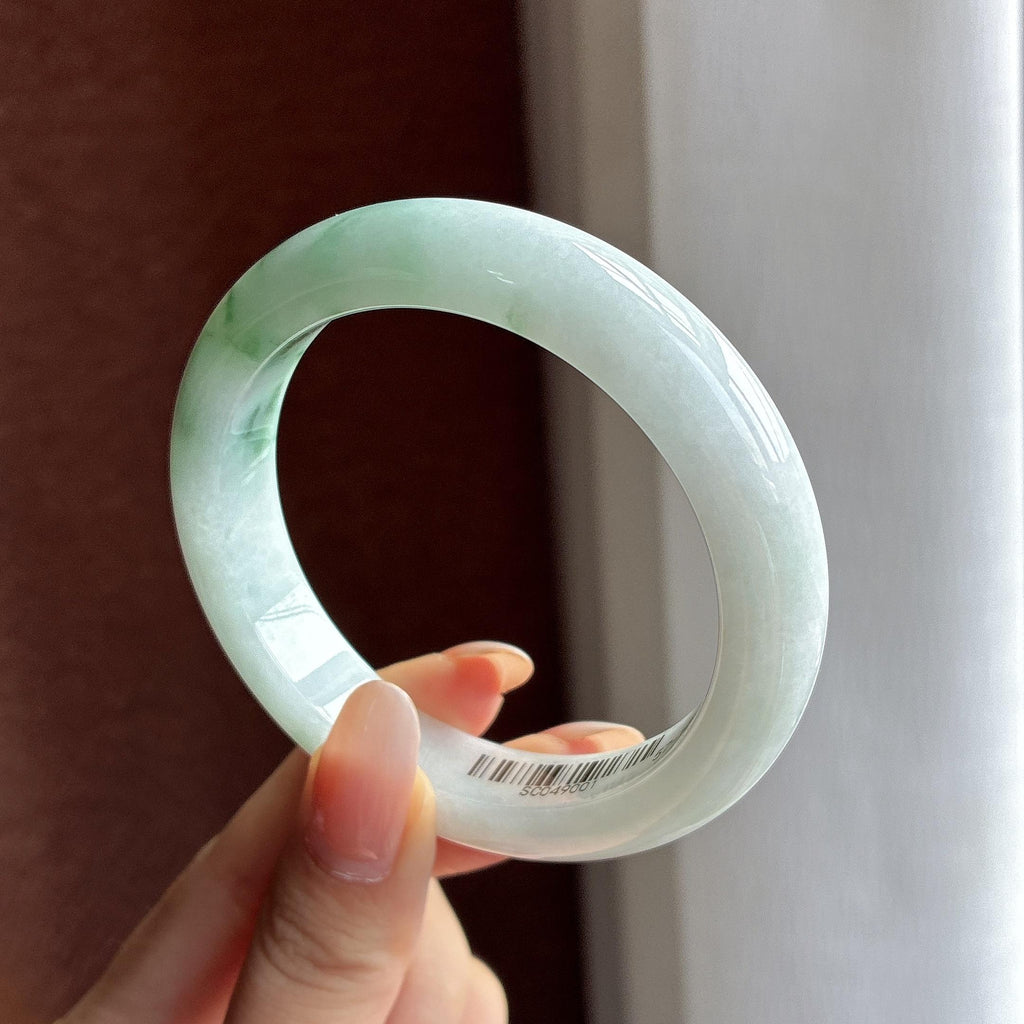 糯冰飘花正圈平安镯 56圈（yc774782）