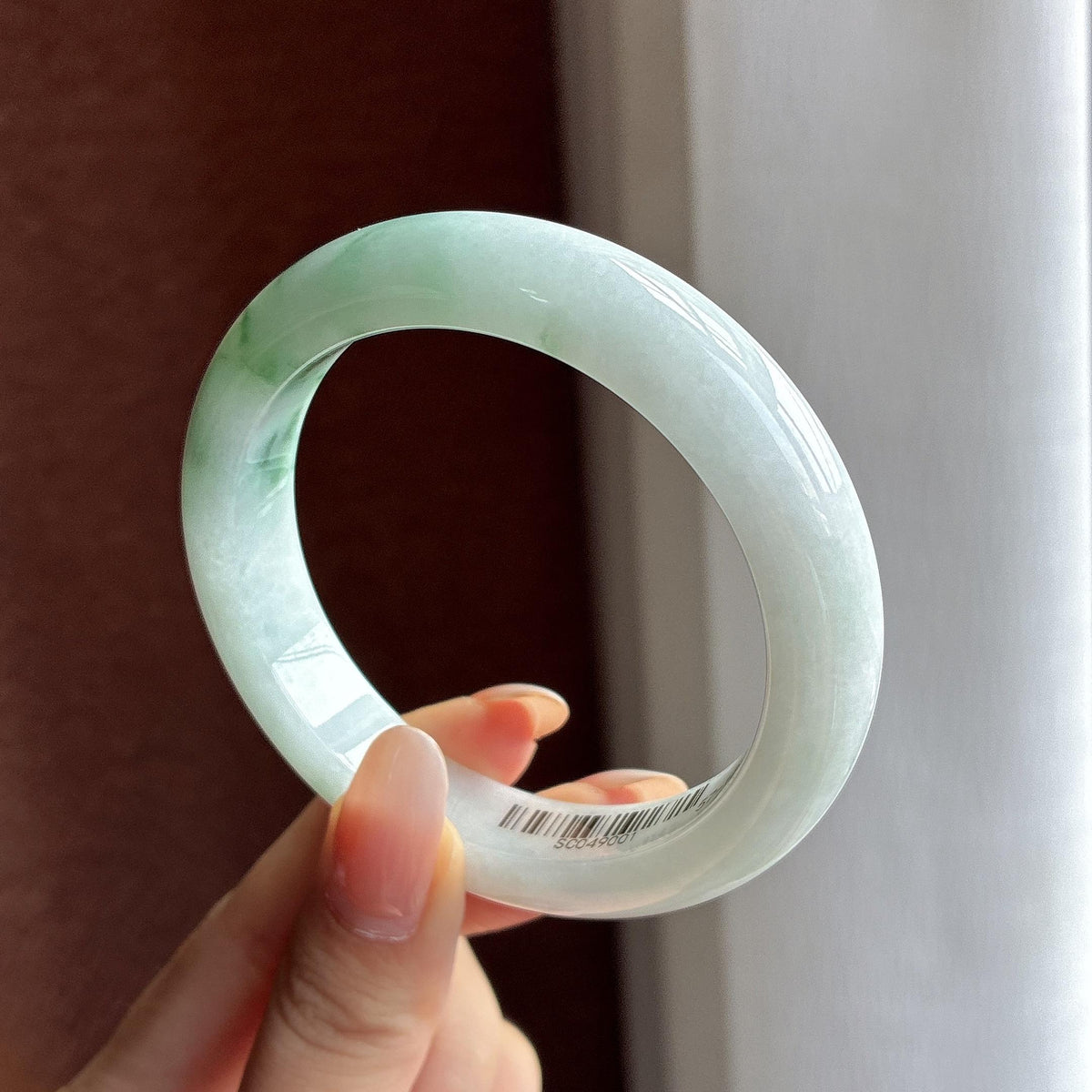 糯冰飘花正圈平安镯 56圈（yc774782）
