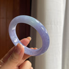 糯冰紫罗兰翡翠平安镯(53.2mm)（yc423156）