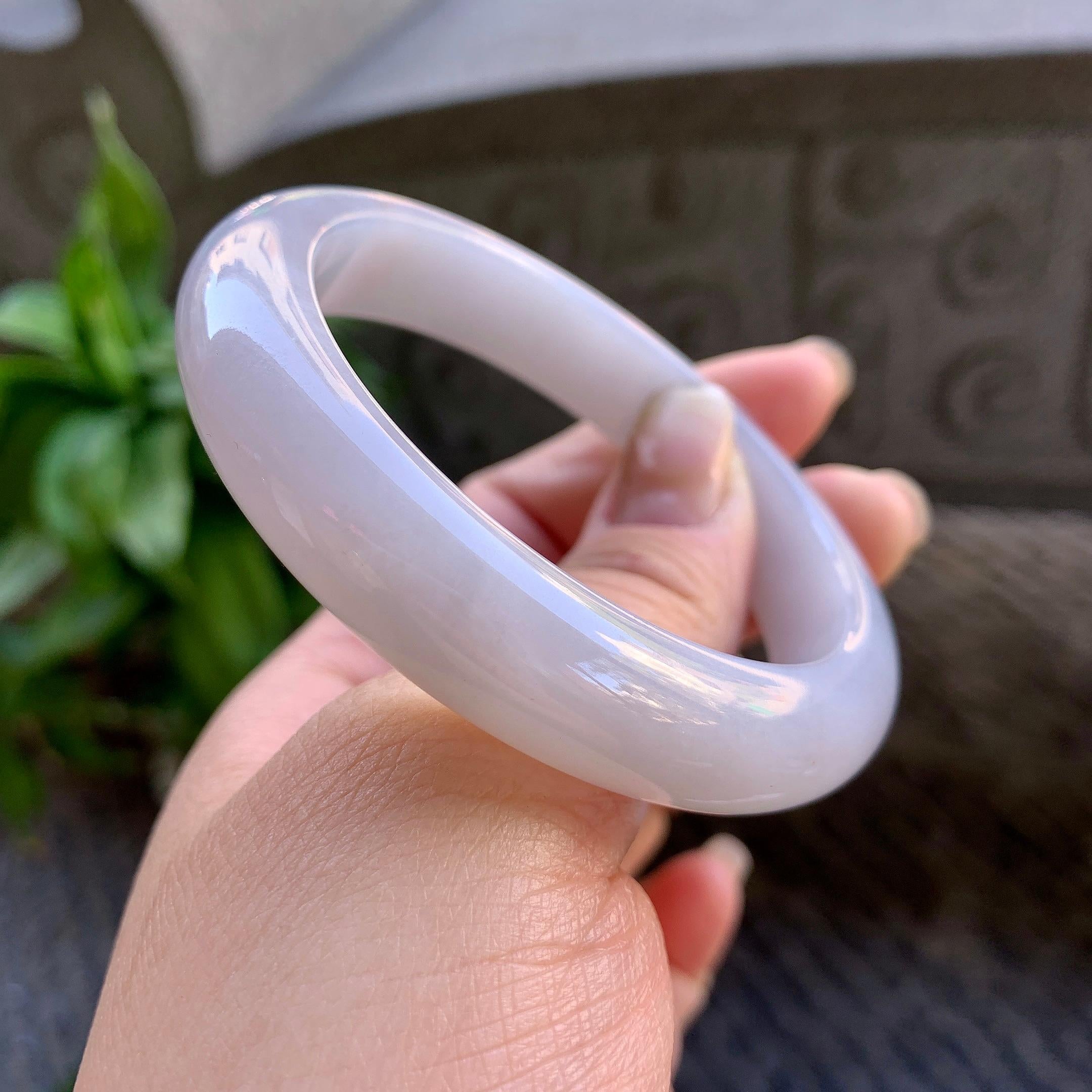 细糯种洒金平安镯（54.6mm）（yc308750）