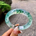 冰种飘花平安镯（56.2mm）（yc203717）