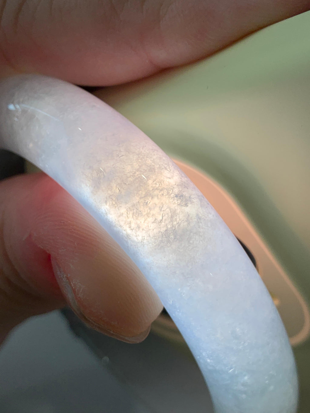 糯冰种飘花平安镯（56mm）（yc264534）