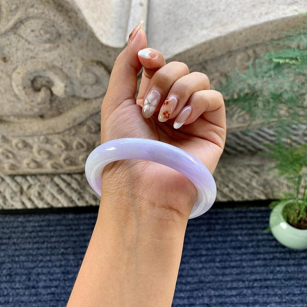 细糯种紫罗兰圆条手镯（59.2mm）（yc249453）