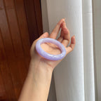 糯冰紫罗兰翡翠平安镯（54mm）（yc406270）