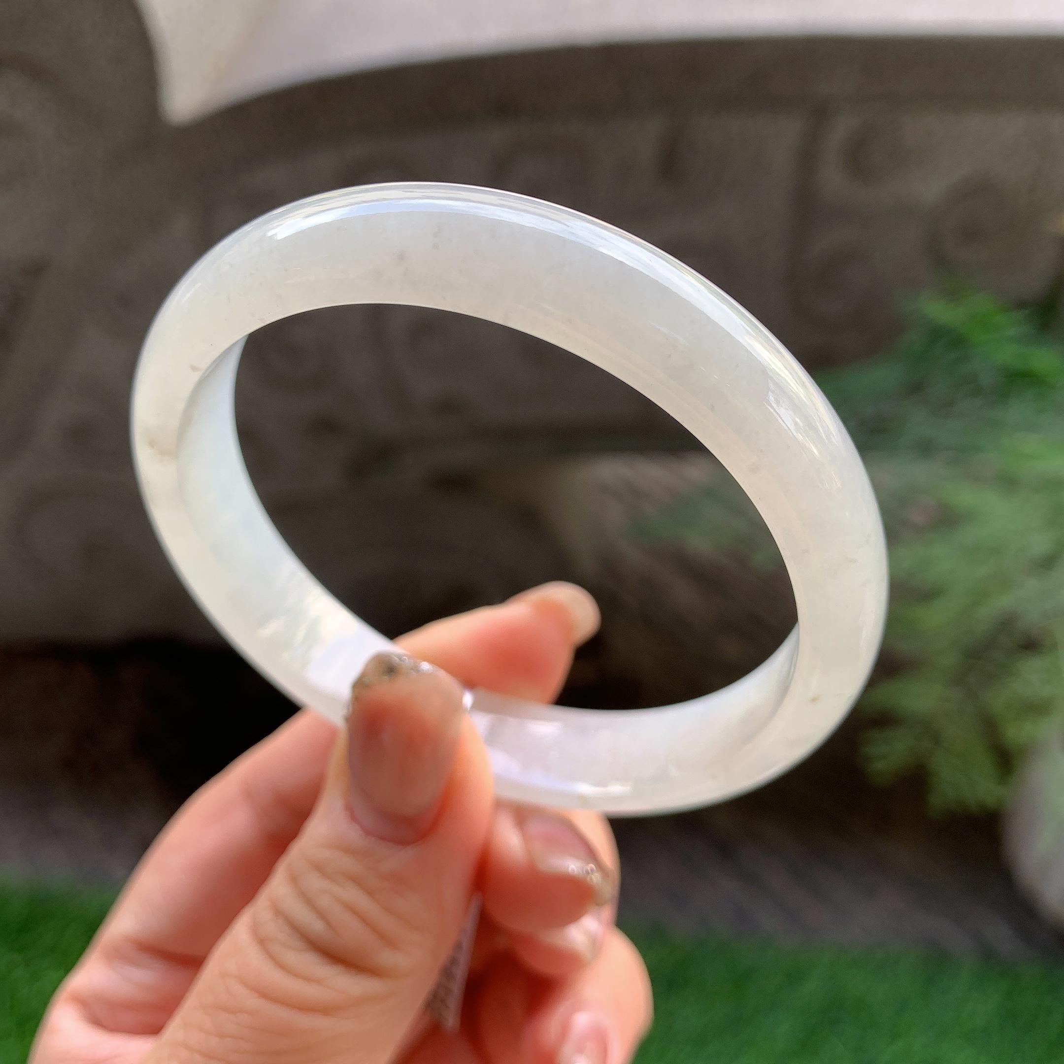 细糯种无色平安镯（56.6mm）（yc293327）