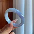 糯冰淡紫罗兰翡翠平安镯（53.3mm）（yc266490）