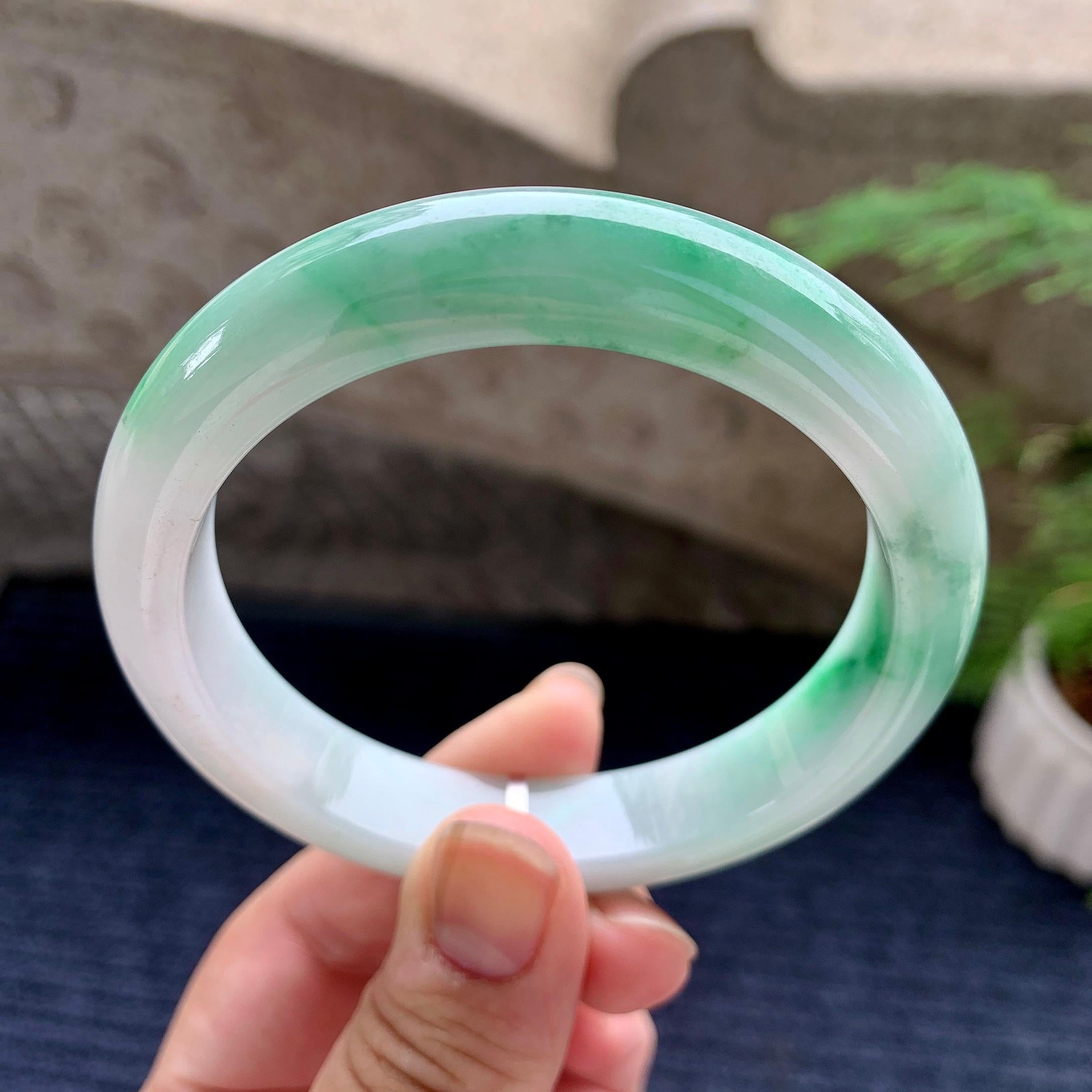 糯种飘花平安镯（60.3mm）（yc194567）