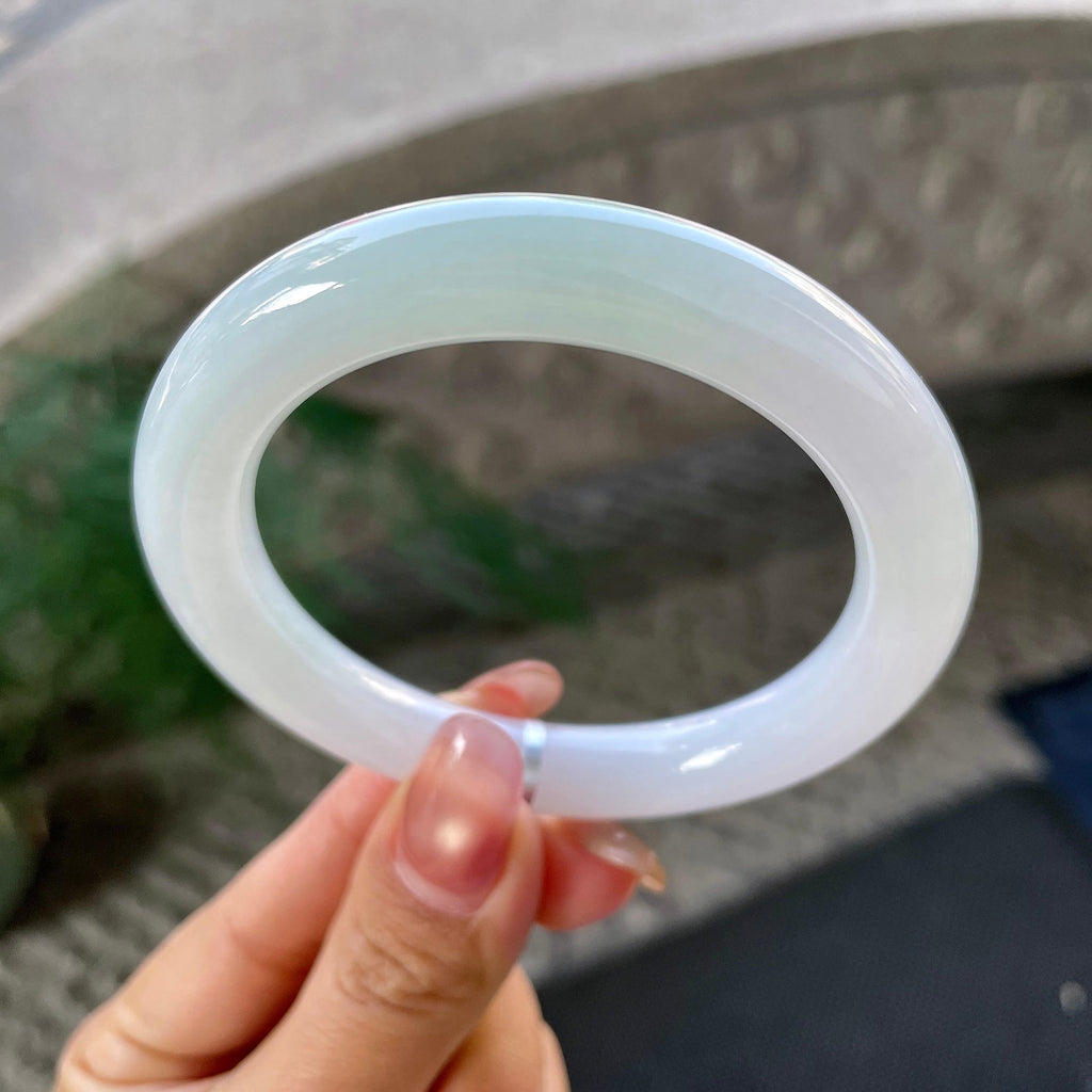 细糯种带底色圆条手镯（55.1mm）（yc305683）