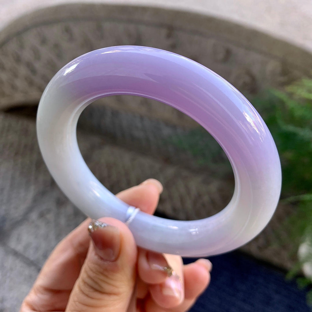细糯种紫罗兰圆条手镯（55.4mm）（yc275317）