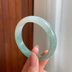 糯冰晴底半山水翡翠平安镯（56mm)（yc363409）