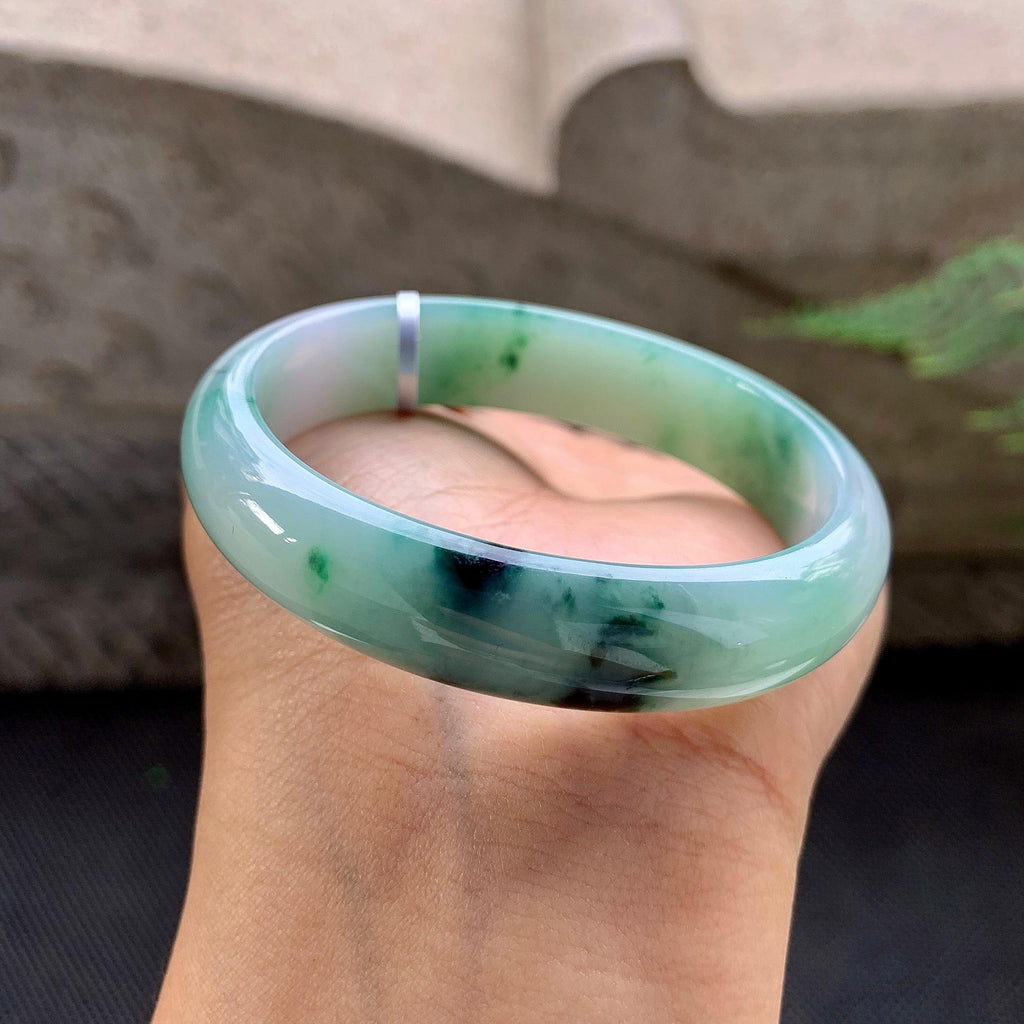 细糯种飘花贵妃手镯（51.5mm）（yc257206）