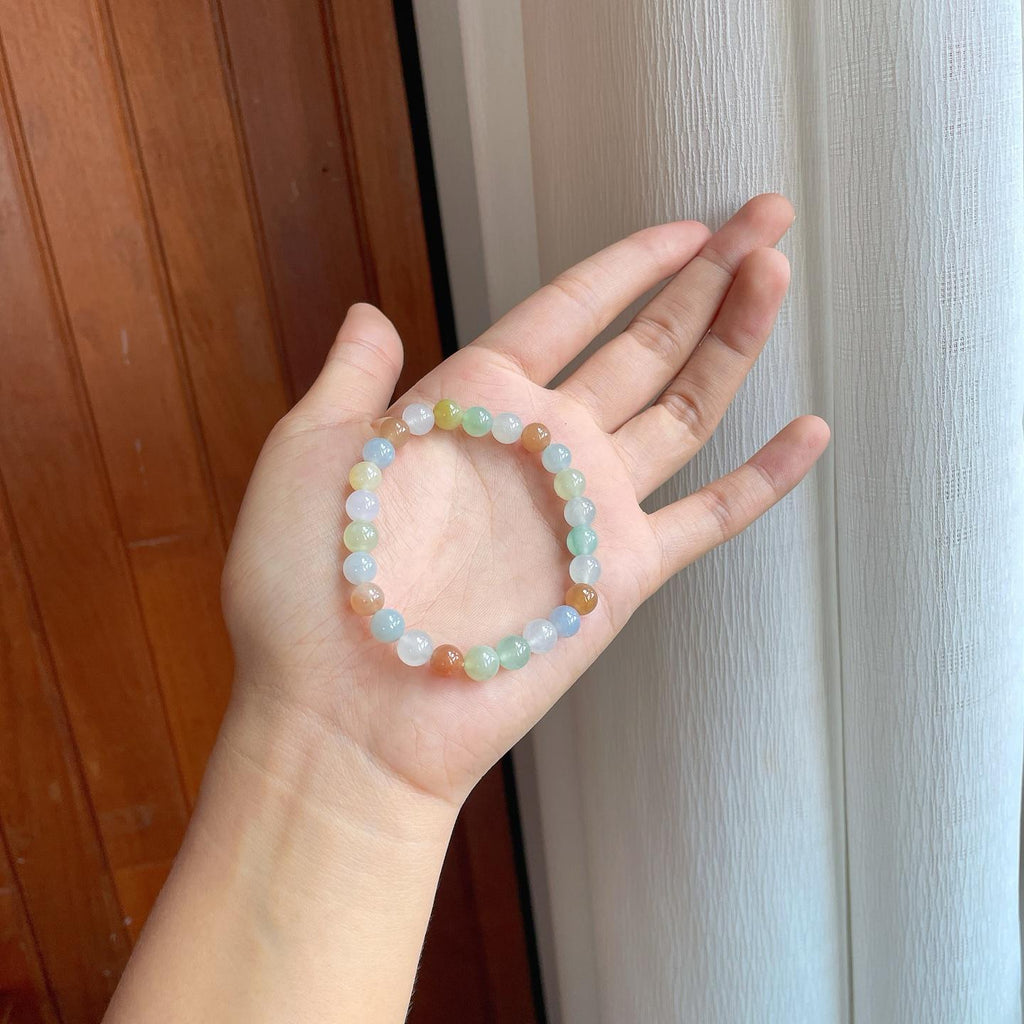 糯冰多宝翡翠珠串手串（yc257270）