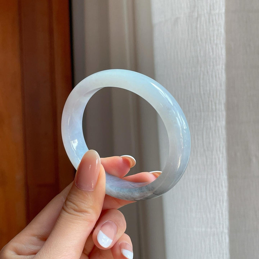 糯冰乌鸡翡翠贵妃镯（54.6mm)（yc377134）
