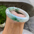 细糯种飘花平安镯（56mm）（yc199561）
