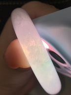 糯冰种飘绿平安镯（51.4mm）（yc202375）