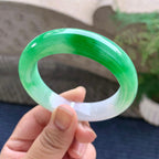 细糯种飘阳绿平安镯（51.7mm）（yc233893）