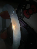 糯冰种晴水圆条手镯（53.4mm）（yc272108）