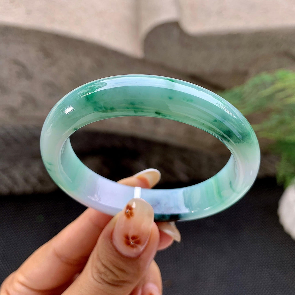 细糯种飘花贵妃手镯（50.5mm）（yc257207）