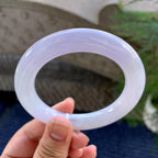 细糯种淡紫罗兰圆条手镯（56mm）（yc249406）